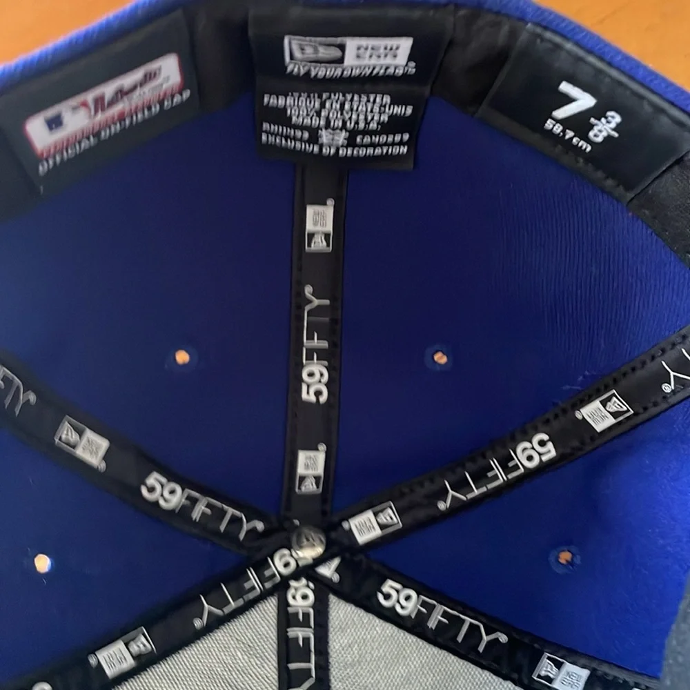 Blue LA Baseball Cap - Picture 3 of 4